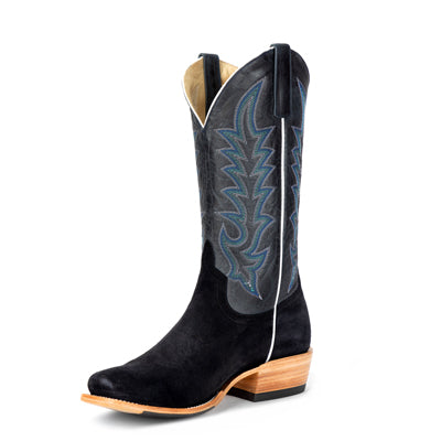 Boots Men's Black Suede Horse Power Top Hand