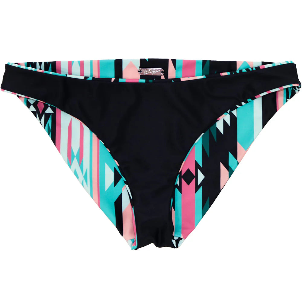Women's Reversible Aztec/Black 2pc Set Swimsuit Hooey