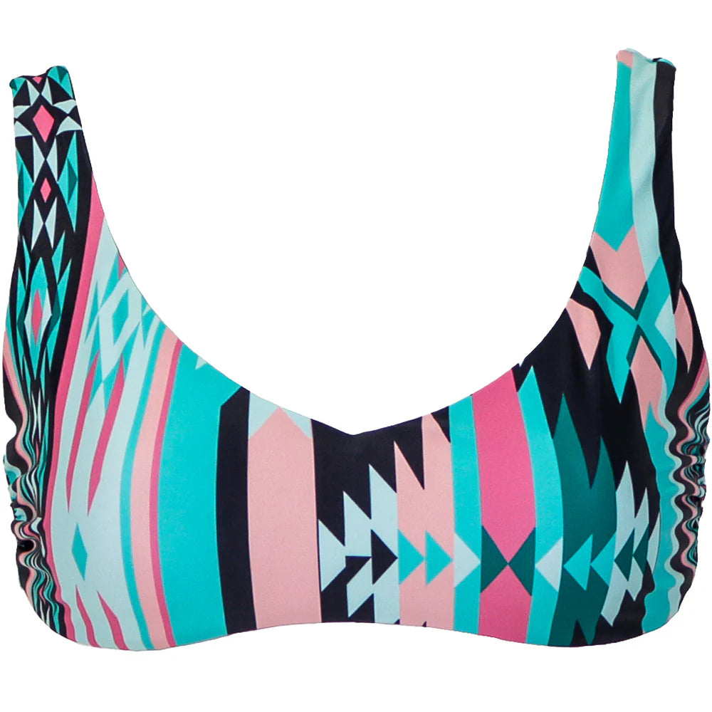 Women's Reversible Aztec/Black 2pc Set Swimsuit Hooey