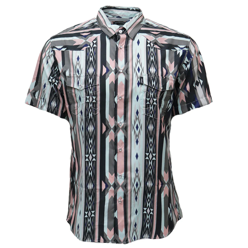 Pearl Snap Men's Sol Aztec Hooey