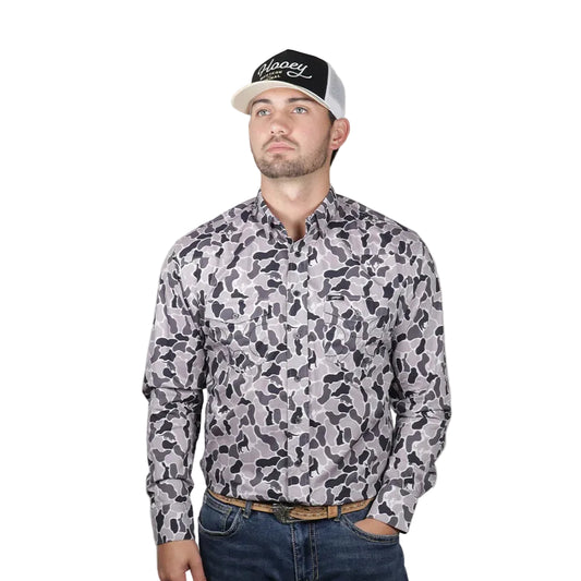 Men's Maverick Camo Button Down Hooey