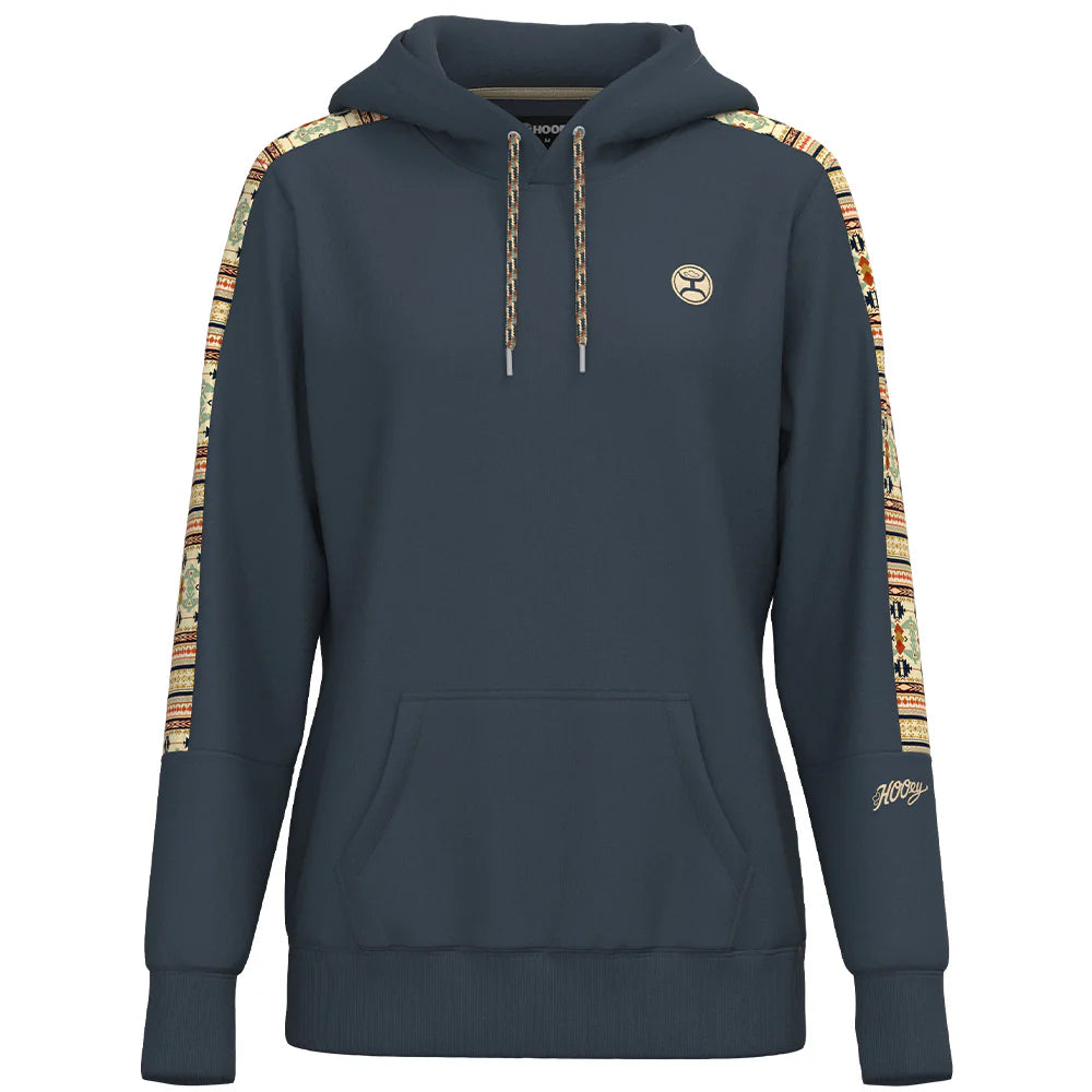 Hoodie Women's Canyon Blue Aztec Hooey