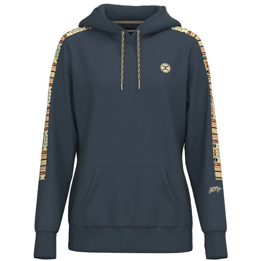 Hoodie Women's Canyon Blue Aztec Hooey