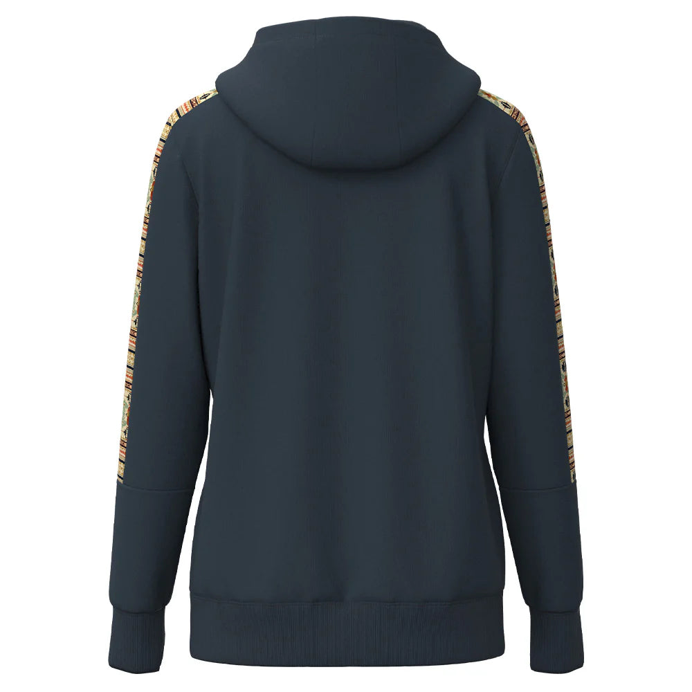 Hoodie Women's Canyon Blue Aztec Hooey