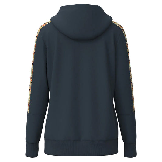 Hoodie Women's Canyon Blue Aztec Hooey