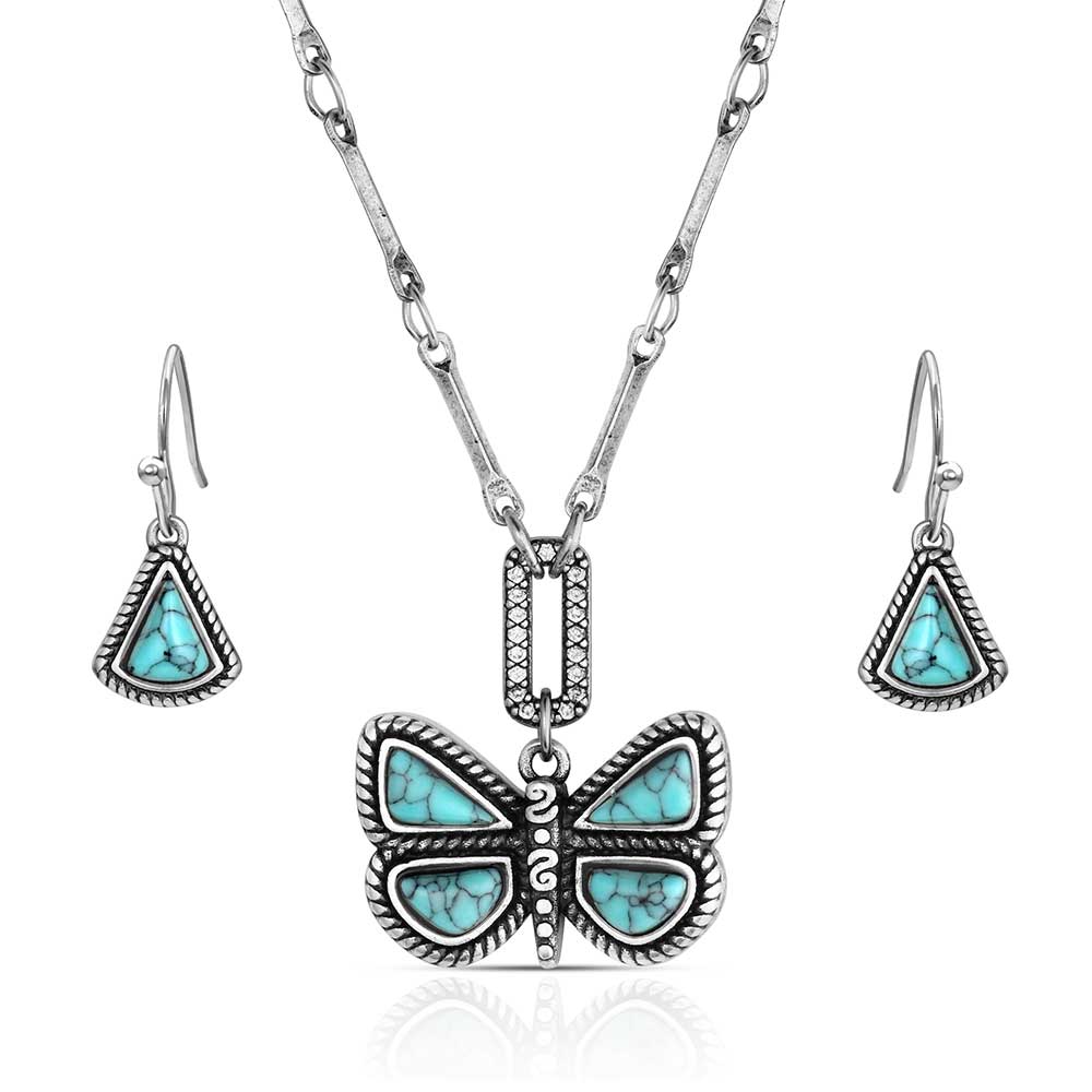 Set Me Free Turquoise Necklace & Earring Set