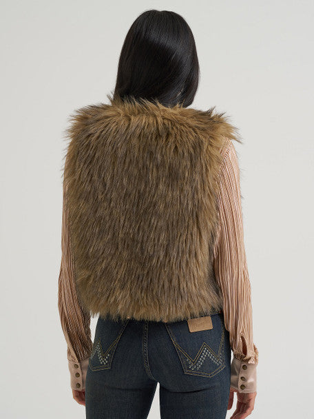 Women's Fur Vest Lainey Wilson X Wrangler