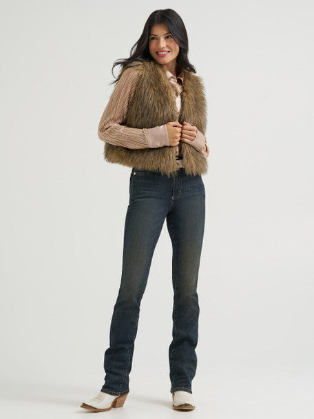Women's Fur Vest Lainey Wilson X Wrangler