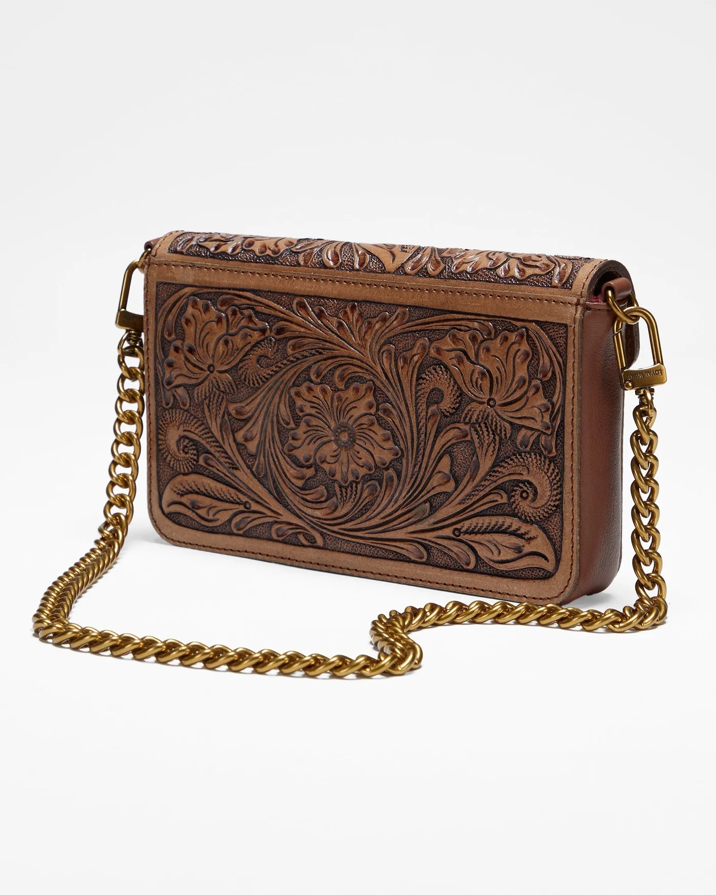 Loyal West Mini Tooled Leather Chain Purse