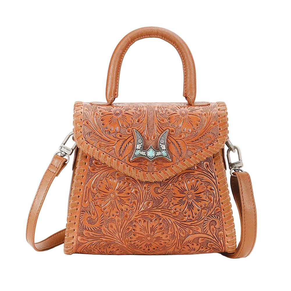 Purse Leon Mini Hand Tooled