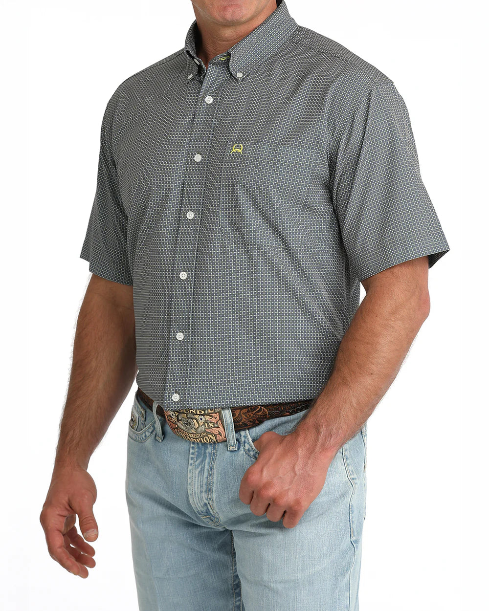 Button Down Men's ArenaFlex Short Sleeve Cinch
