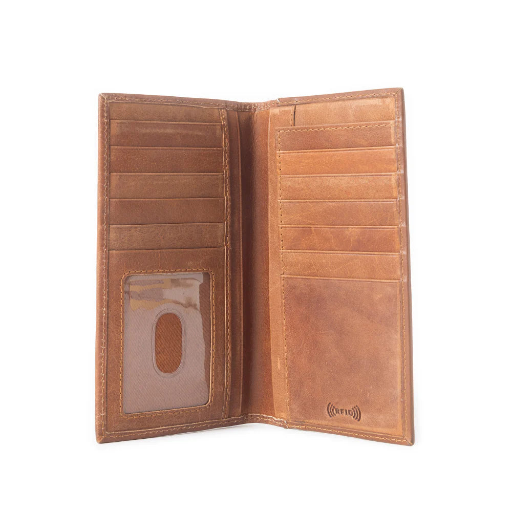 Crest Ridge Hand Tooled Bi-Fold Wallet