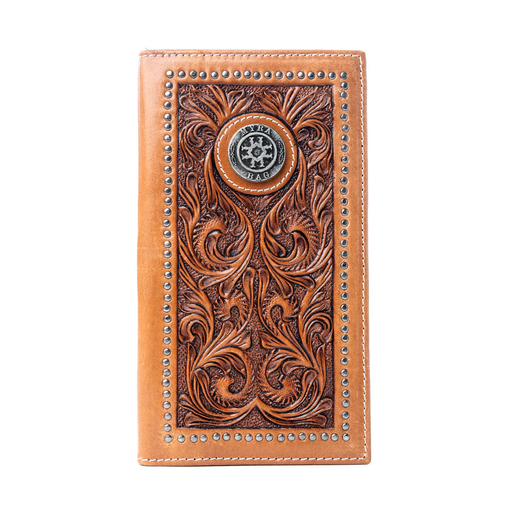 Sheriff's Crest Hand Tooled Bi-Fold Wallet