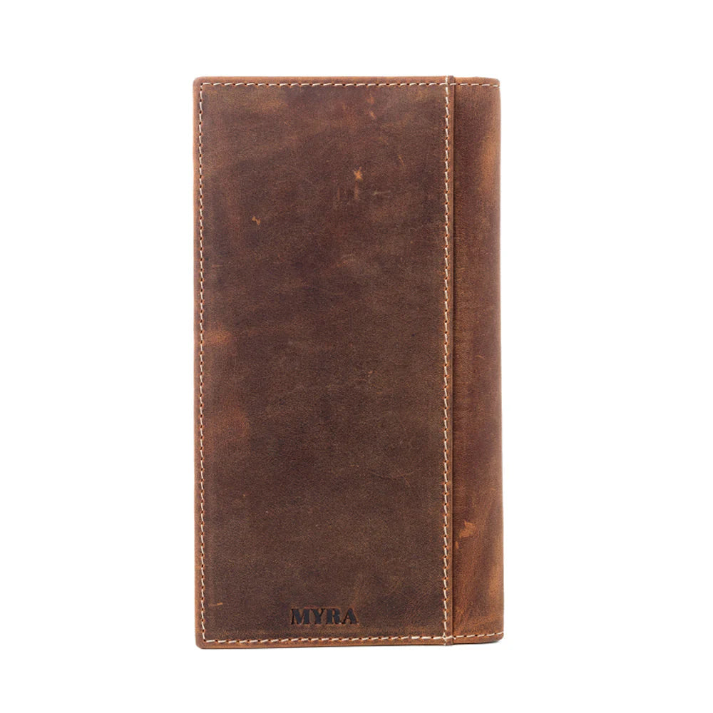 Lariat Crest Hairon Cowhide Bi-Fold Wallet