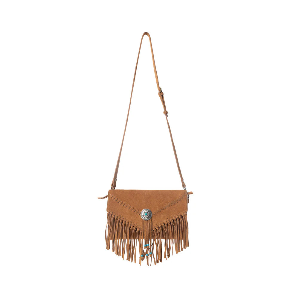 Purse Texas Mist Fringed Crossbody