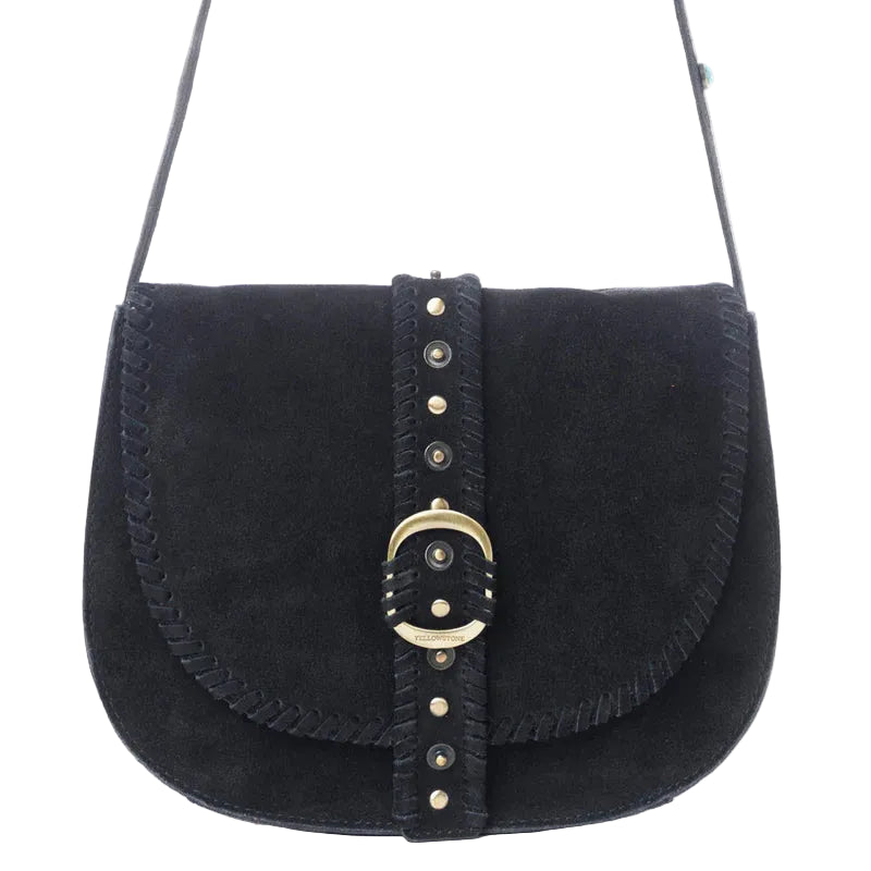 Frontier Suede Leather Crossbody Purse