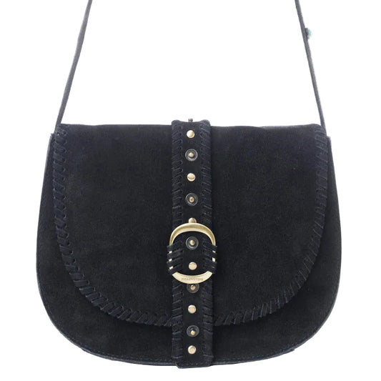 Frontier Suede Leather Crossbody Purse
