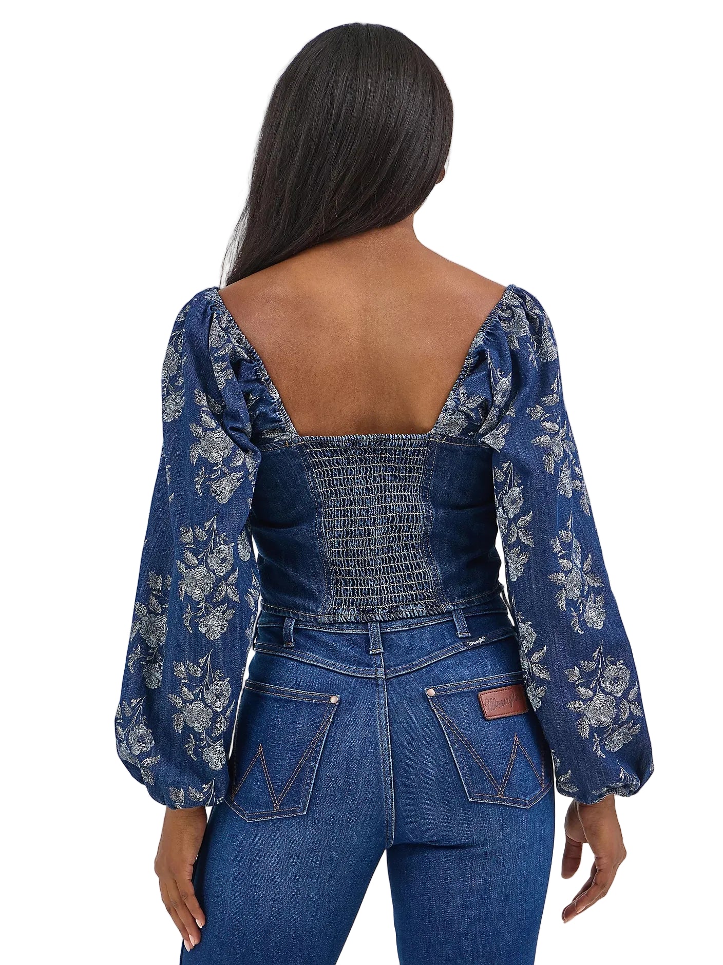Blouse Women's Cropped Denim Wrangler