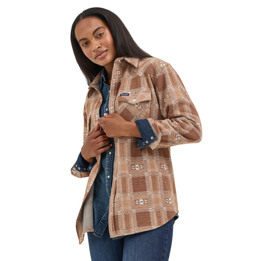 Shacket Women's Unlined Plaid Wrangler
