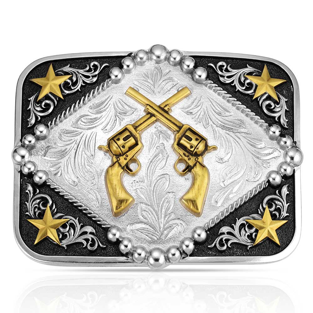 Buckle Six Shooter Montana Silversmith