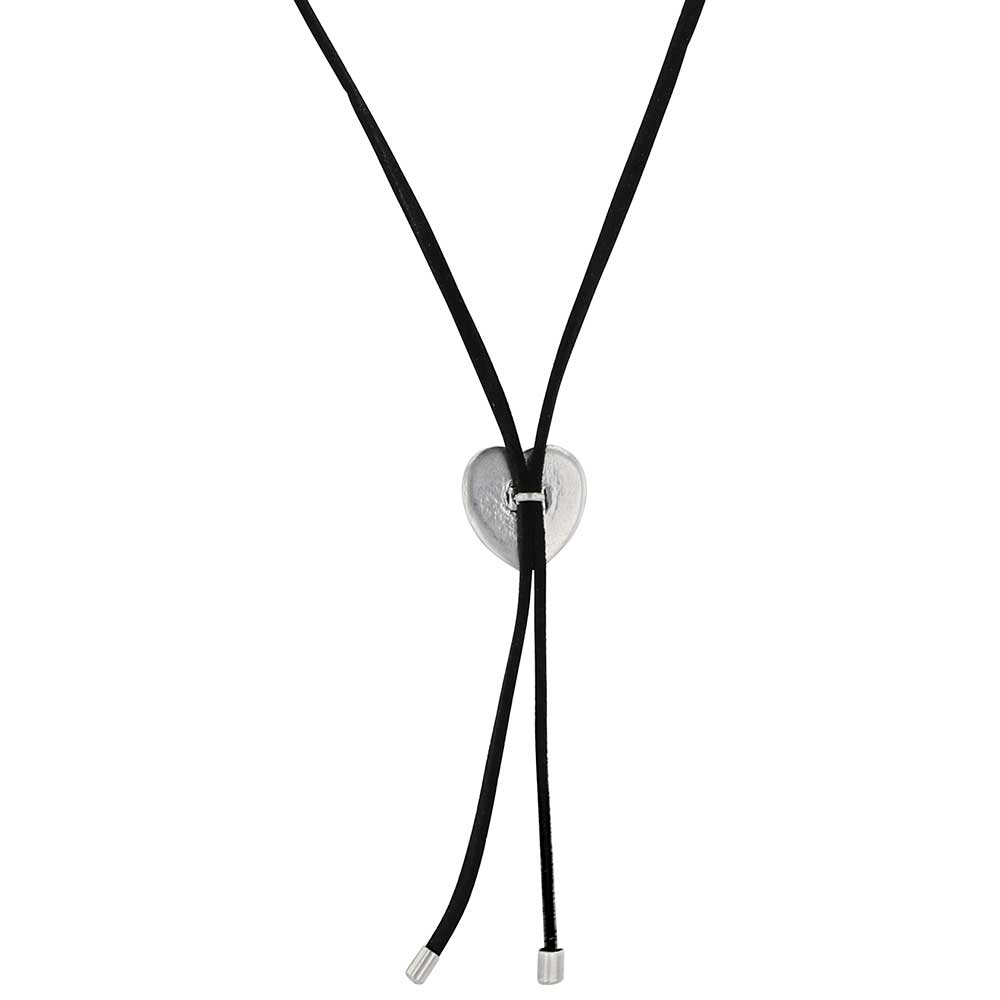Turquoise Heart Bolo Necklace - Montana Silversmith