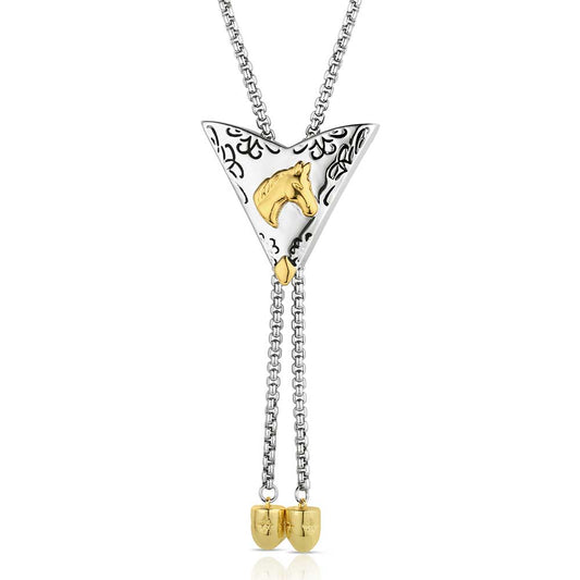 Regal Rider Bolo Necklace - Montana Silversmith