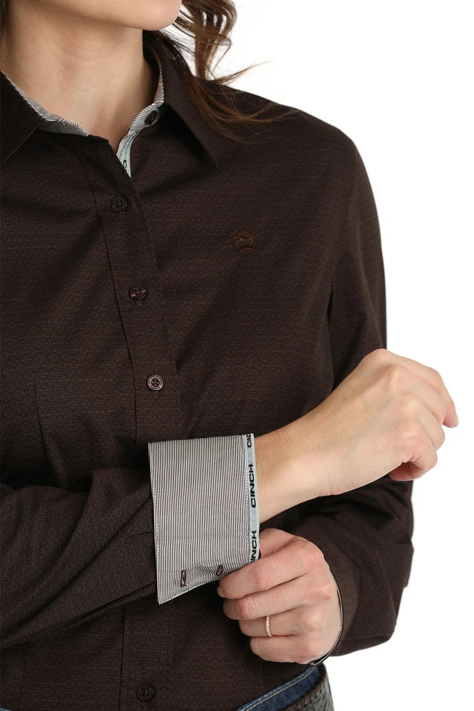 Women's Button Down Cinch