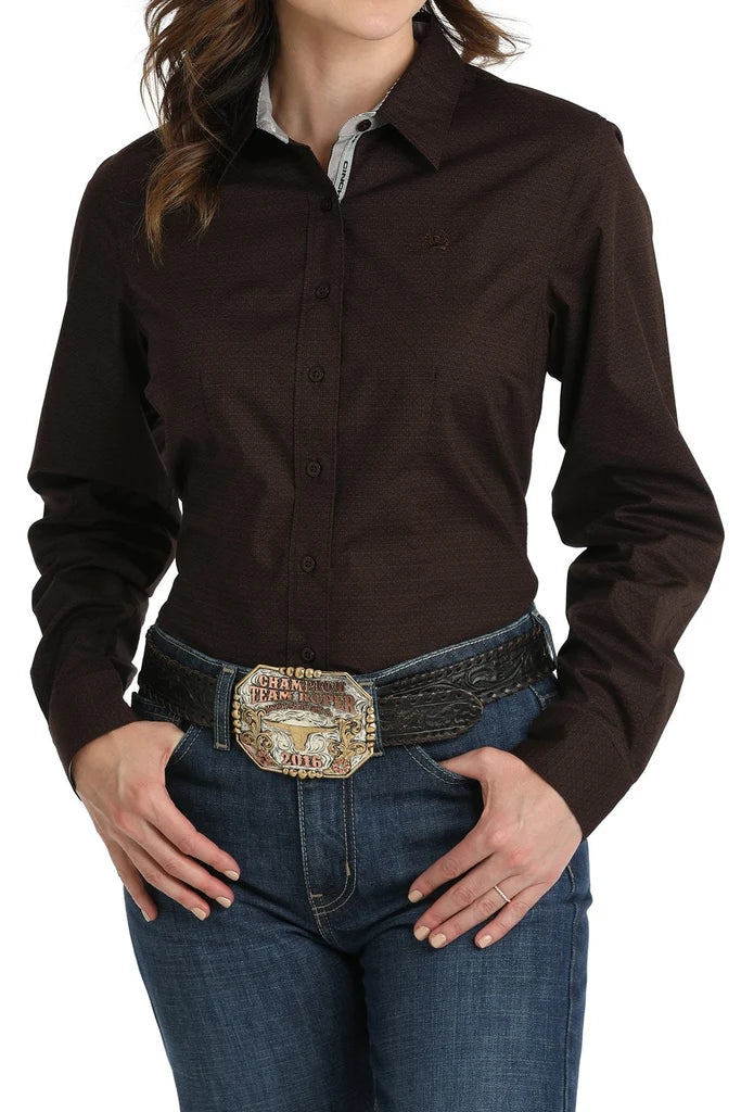 Women's Button Down Cinch